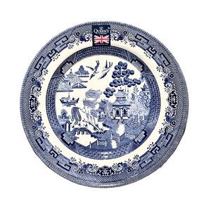 Queen's by Churchill England Blue and White Willow Salad Plate